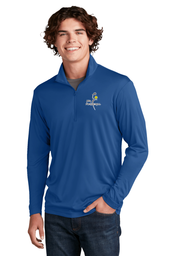 Mens SportTek 1/4 Zip Pullover Mr Pickleball