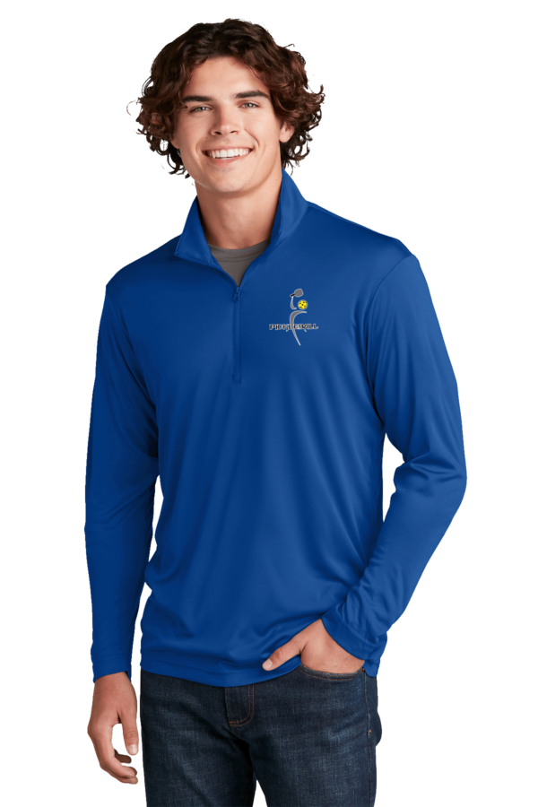 Mens SportTek 1/4 Zip Pullover Pickleball Swish